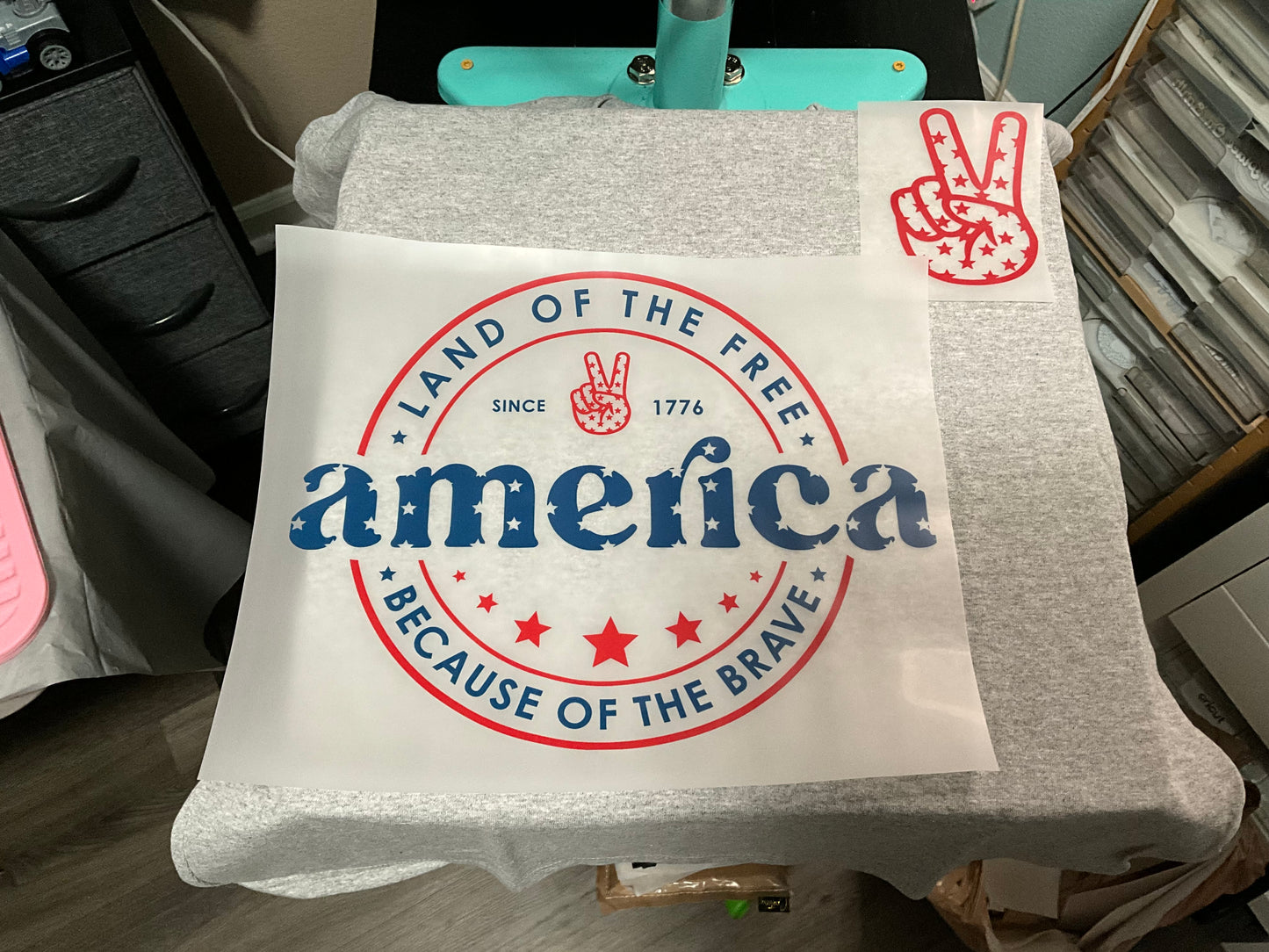 America stamp mark ( red front design )