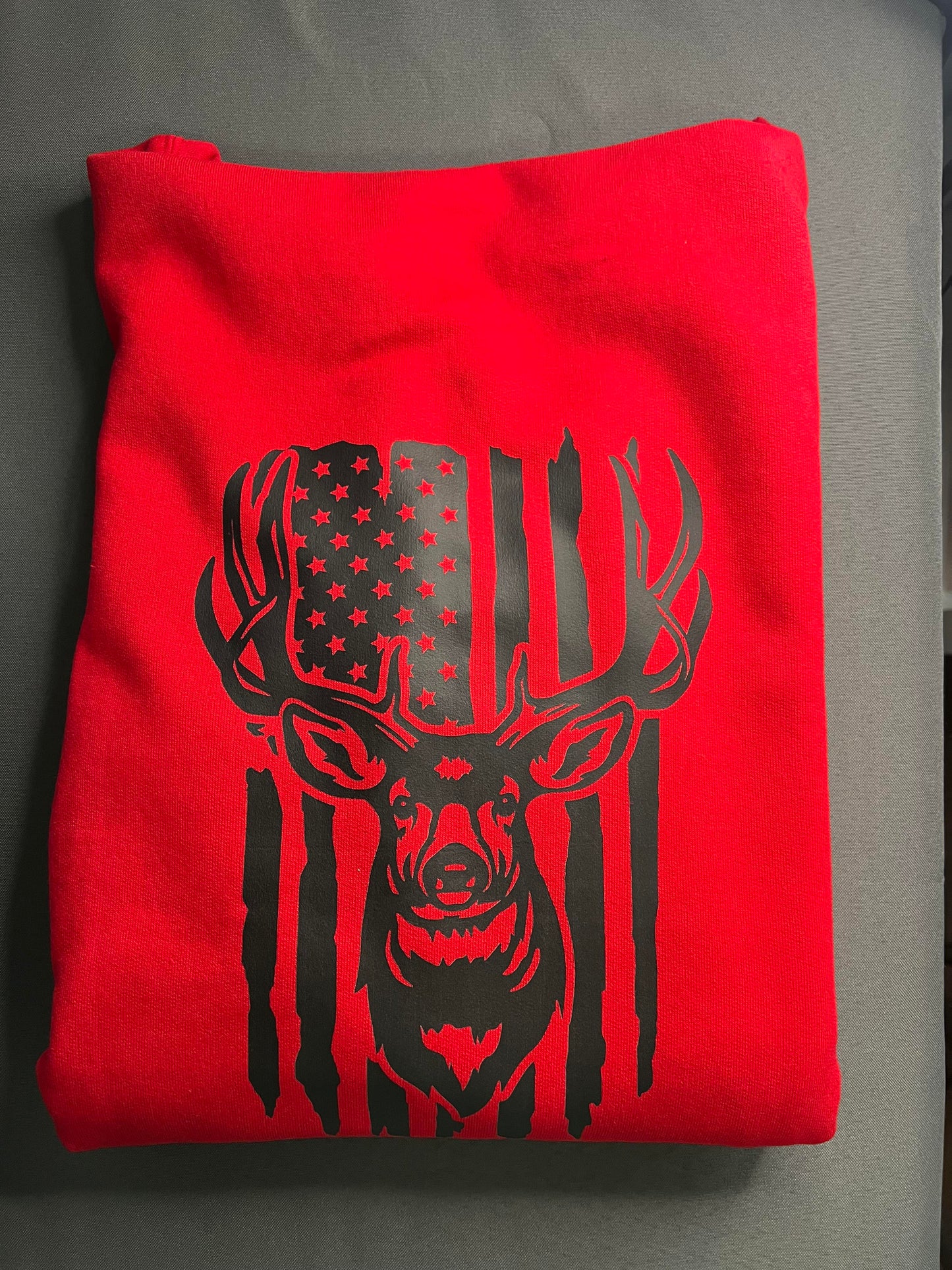 Deer/ flag
