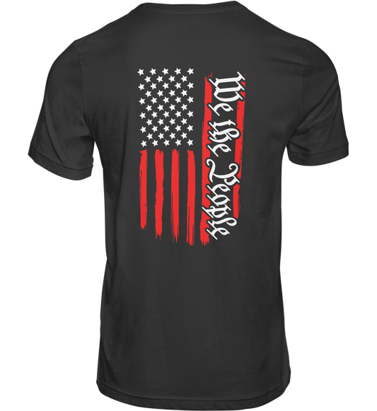 We the people t-shirt (white and red print)