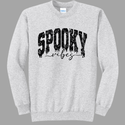 Spooky vibes (black print) crewneck