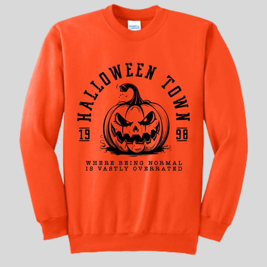 Halloween town (black print) crewneck