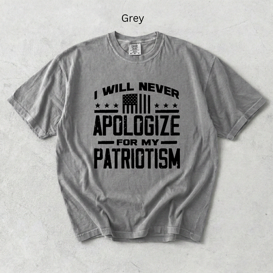I Will Never Apologize for my Patriotism