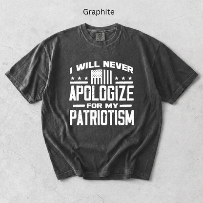 I Will Never Apologize for my Patriotism