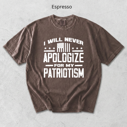 I Will Never Apologize for my Patriotism