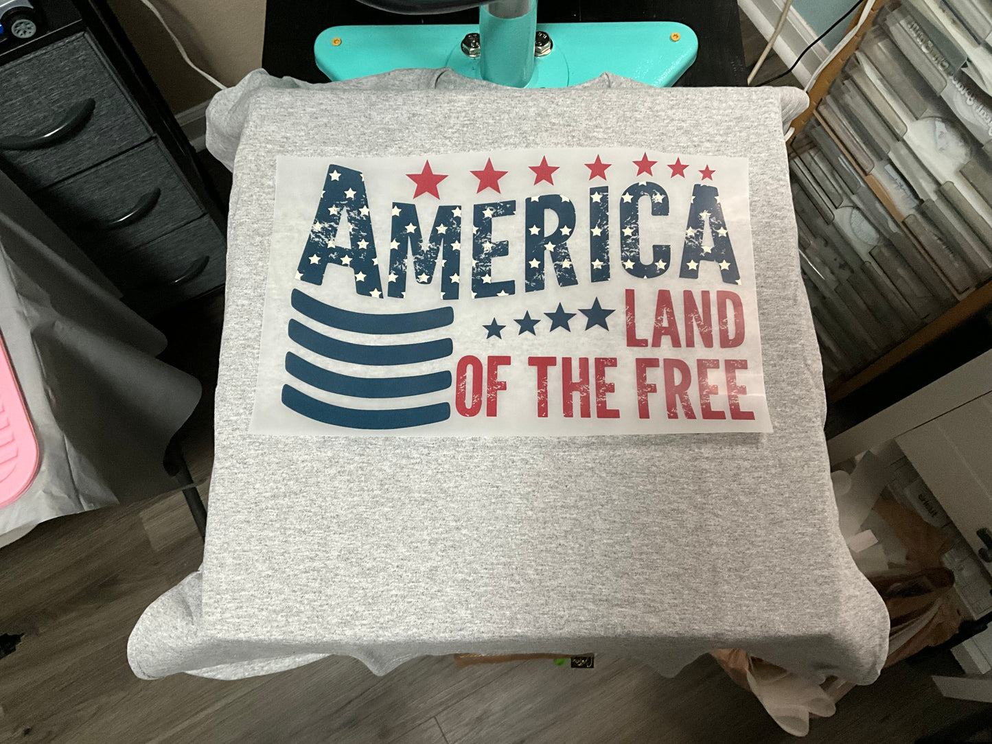 America land of the free flag t-shirt