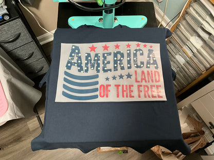 America land of the free flag t-shirt