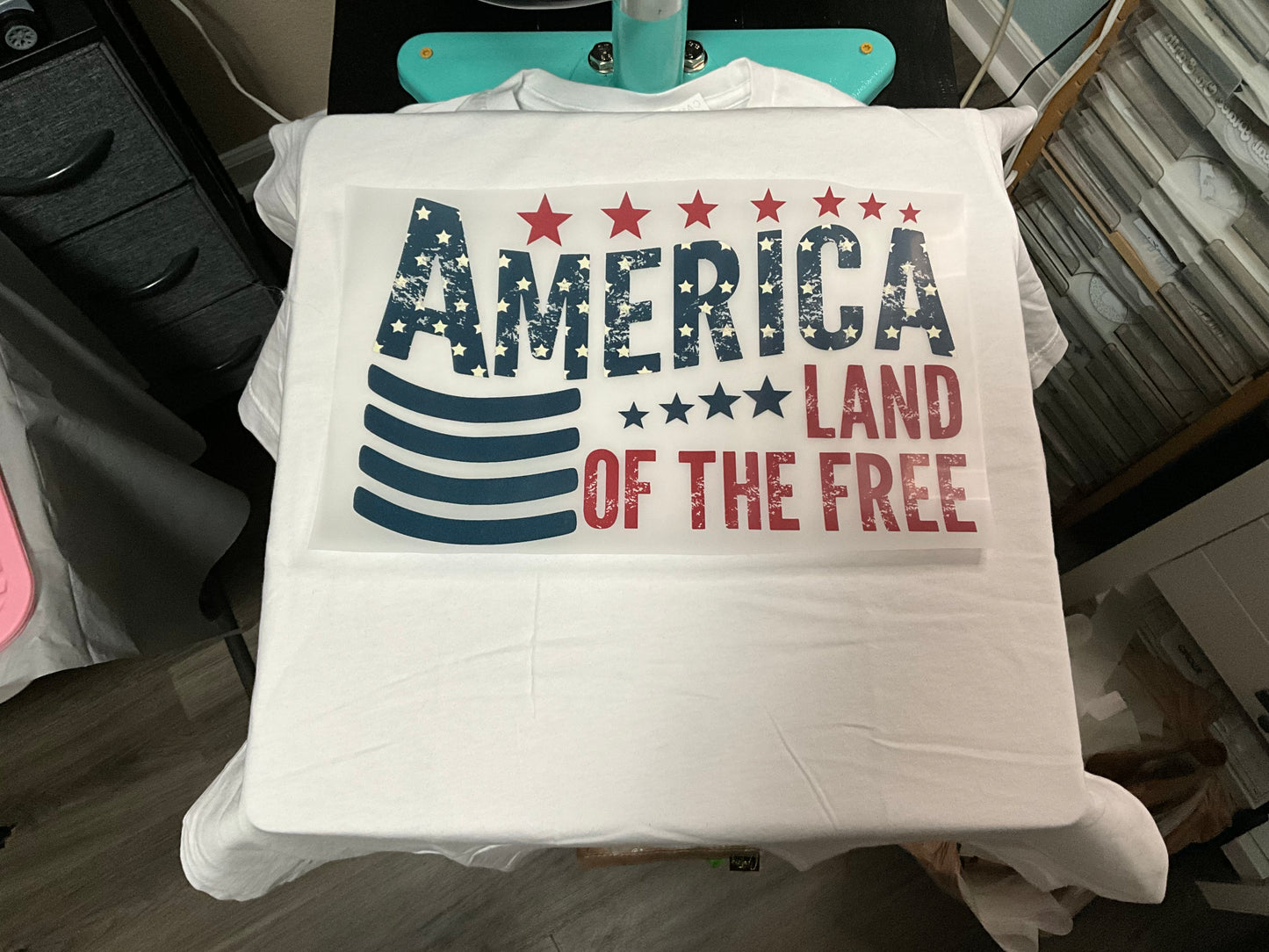 America land of the free flag t-shirt