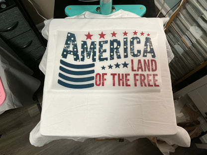 America land of the free flag t-shirt