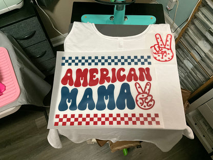 American MAMA tank top ( Large design on back / small design on front )