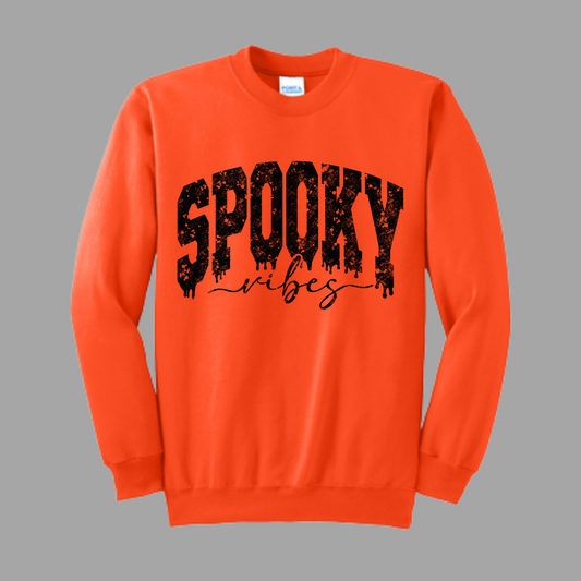 Spooky vibes (black print) crewneck