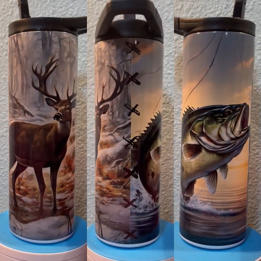 Buck and fish tumbler