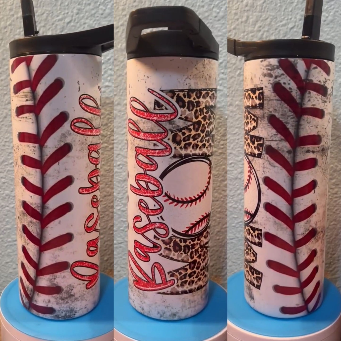 Baseball mom tumbler