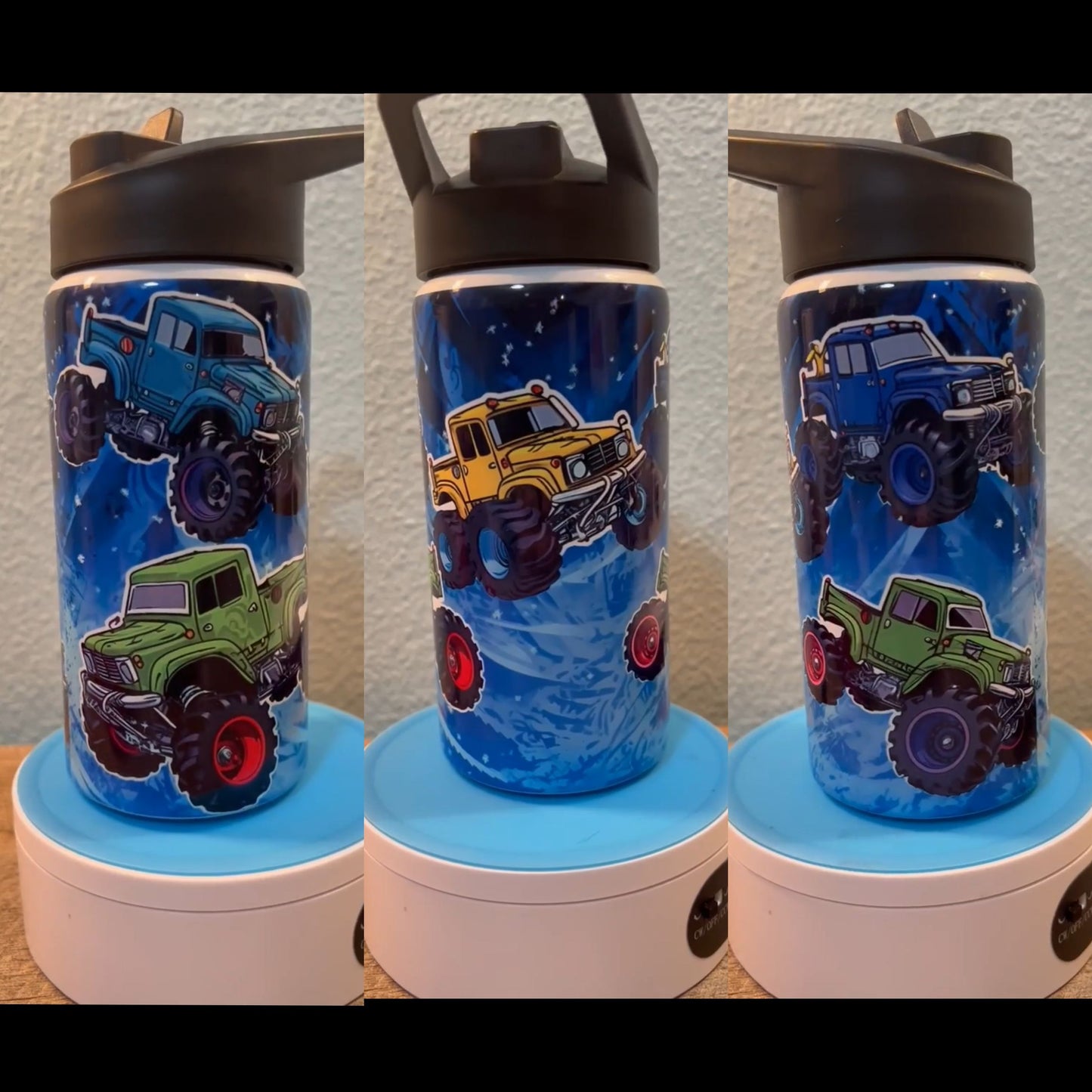 Kids monster trucks tumbler