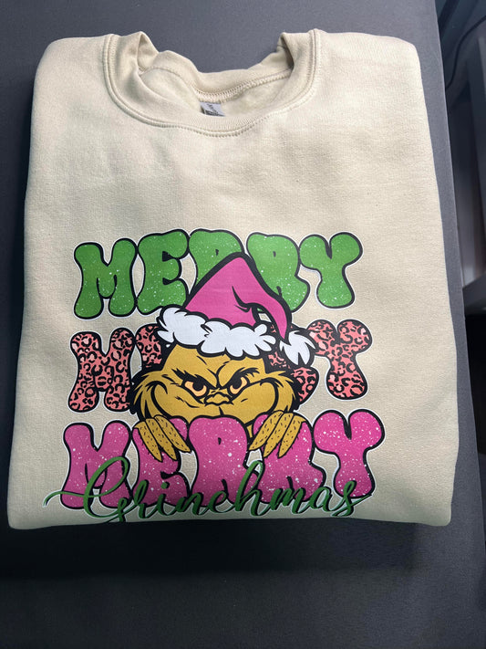 Merry Merry Merry grinchmas ( pink)